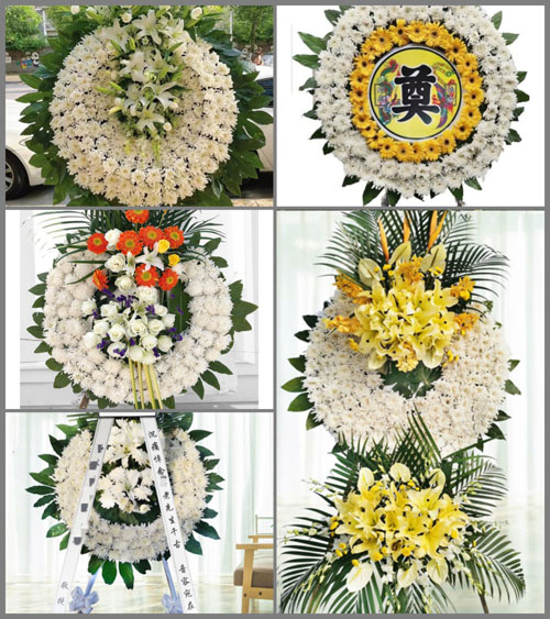 河南南阳新野县歪子镇寺门村花圈速递